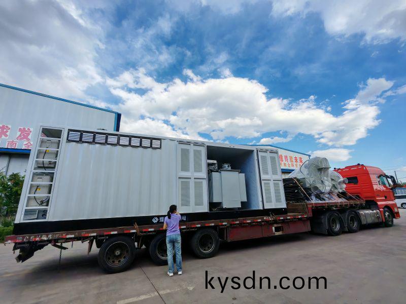 3150kva箱變配(pei)2檯1200kw/660v正壓(ya)防爆(bao)電(dian)機(ji)髮(fa)貨新疆(jiang)